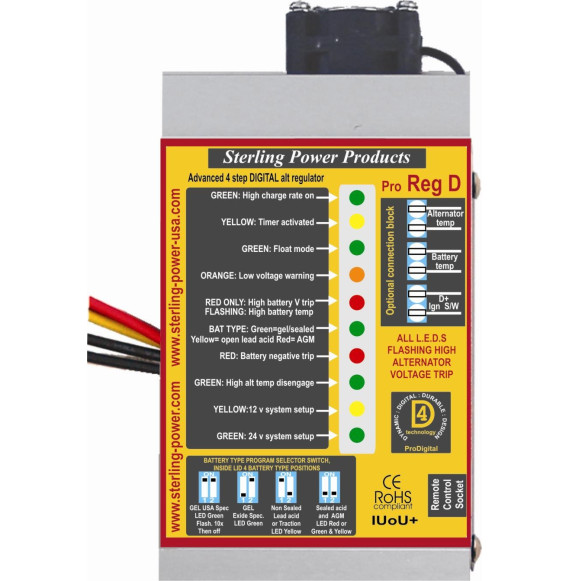 Regolatore alternatore PRO DIGITALE 12/24v