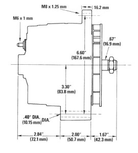Alternatore di potenza 12V 145A